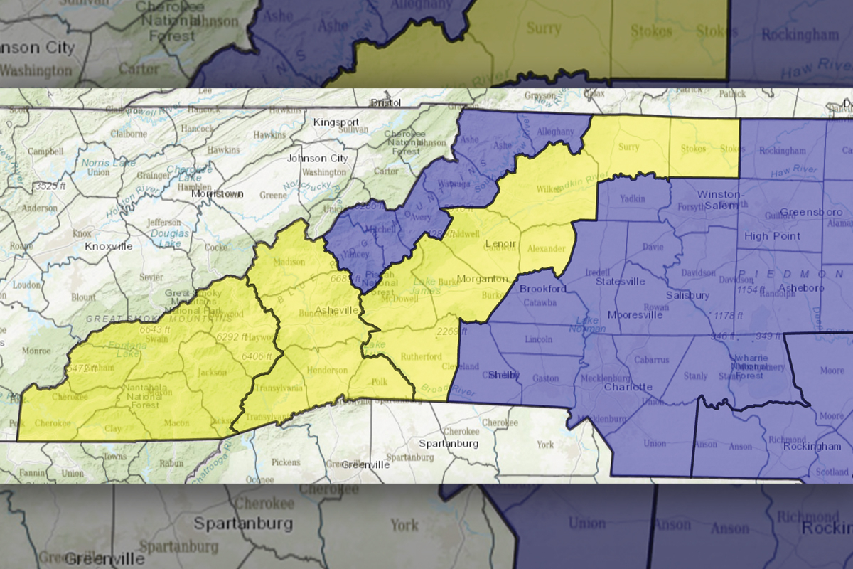 Fire danger is high across Western North Carolina. From climate.ncsu.edu