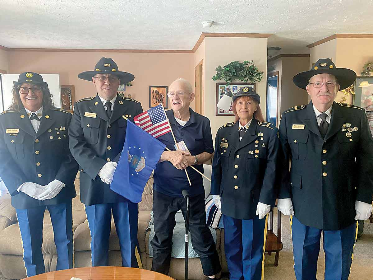 Air Force Veteran Edward Tobin was joined by the Haywood County Honor Guard at a special ceremony. 