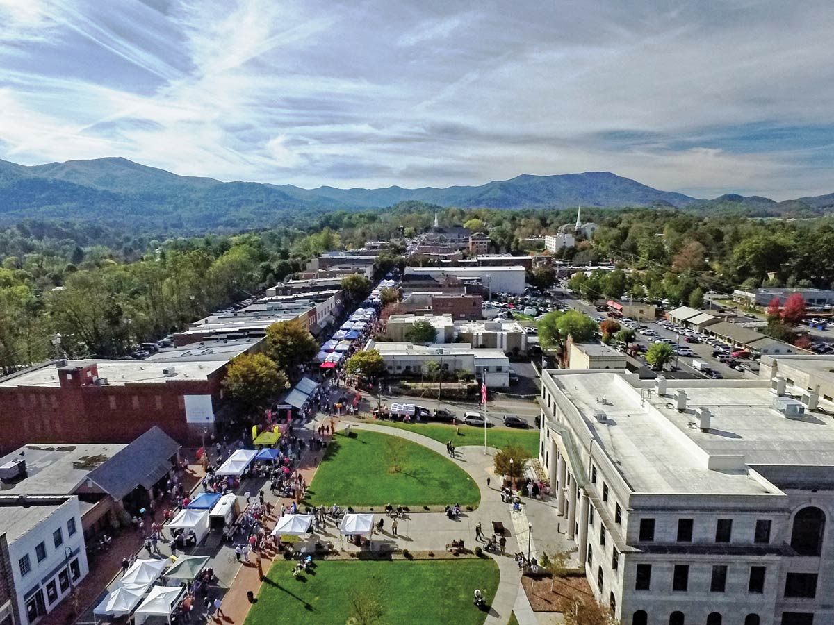 Downtown Waynesville hosts multiple events, including the Apple Harvest Festival, each year. Donated photo