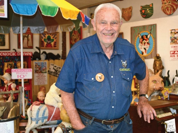 Harold Sims launched the American Museum of the House Cat in 2017 but has been involved in cat rescues in Western North Carolina since the 1990s.