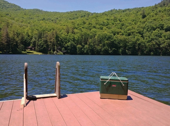 Grandpa’s cooler on Lake Logan. (photo: Garret K. Woodward)