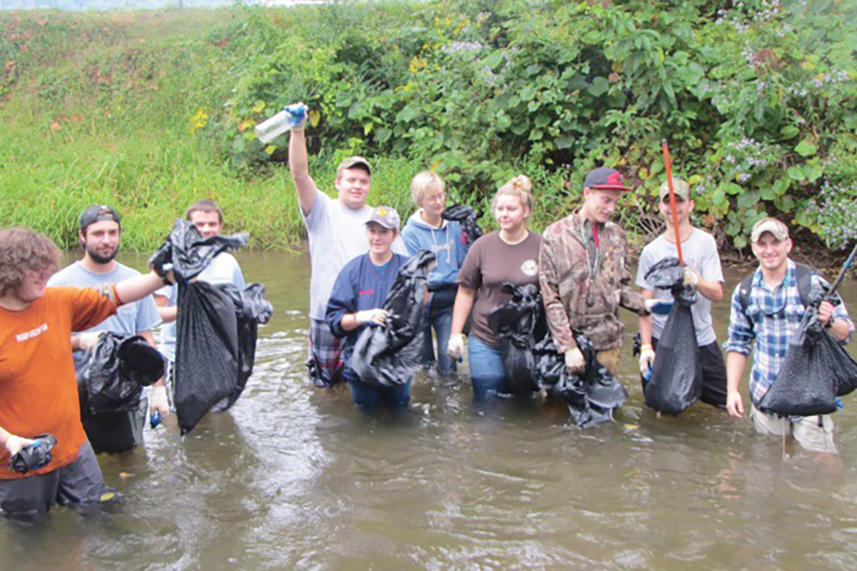 The event is expected to remove tons of debris  from roadways and waterways. Donated photo