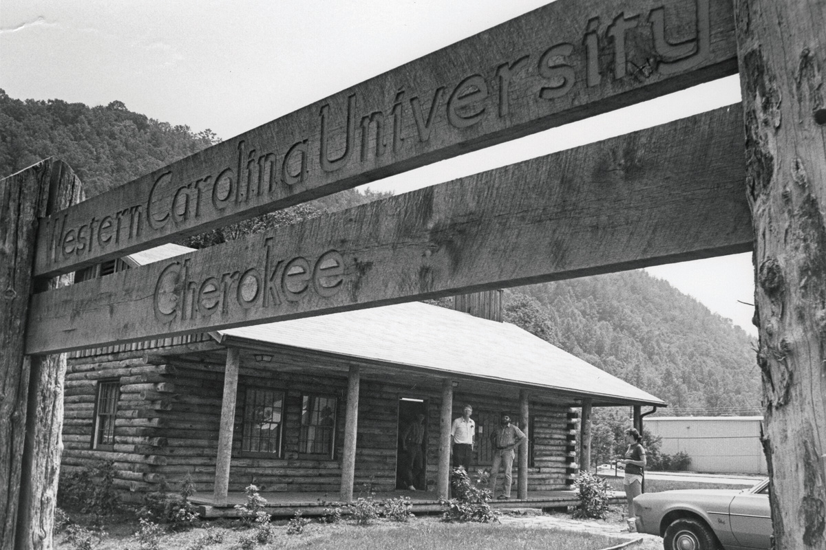  The Cherokee Center, shown here in 1975, is an important link between the university and the tribe. 
