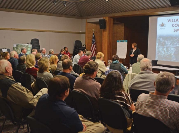 Area residents attend a planning workshop to begin envisioning what the future looks like for the small mountain community of Cashiers.