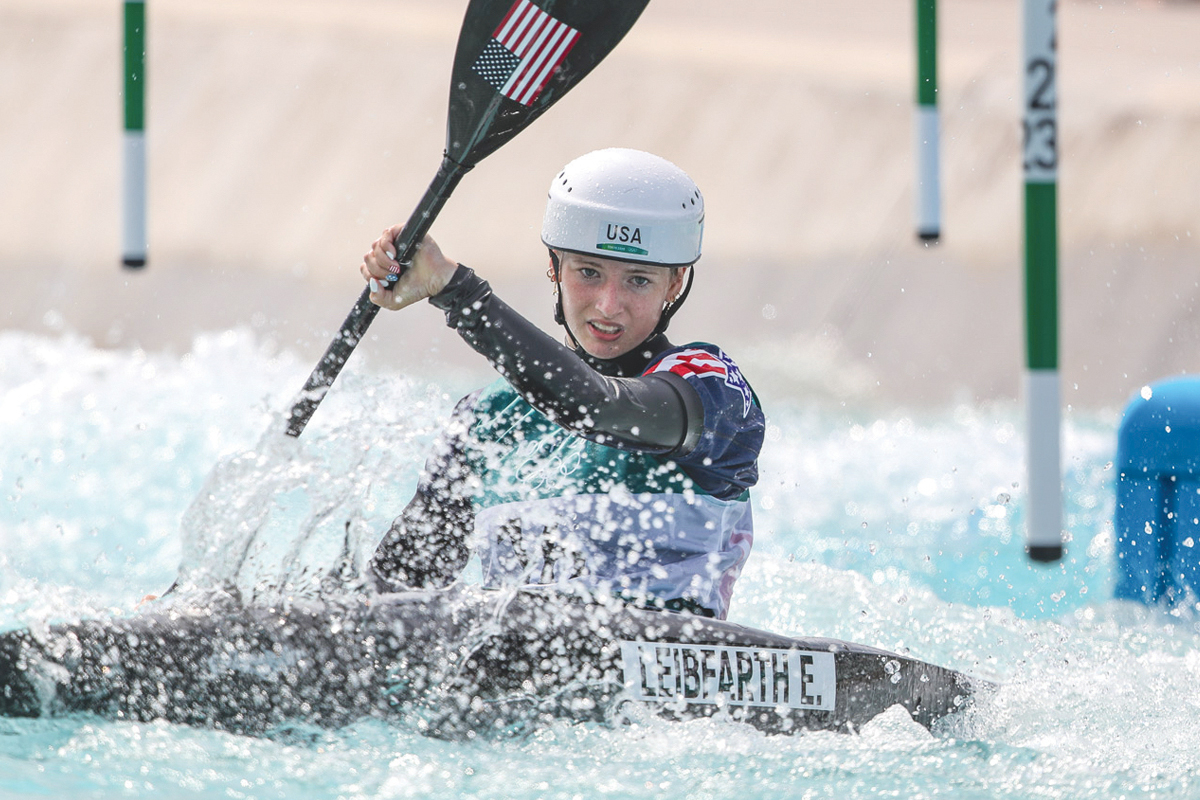 Evy Leibfarth won bronze at the 2024 Olympic Games in Paris. File photo