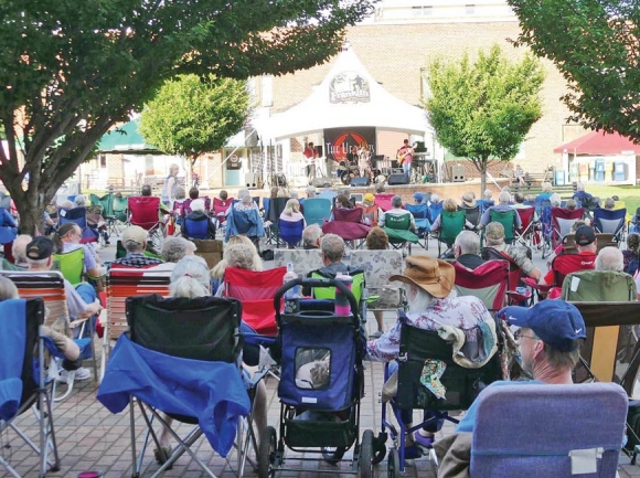 Pickin’ on the Square is held every Friday night during the summer at the Franklin Town Square. Donated photo