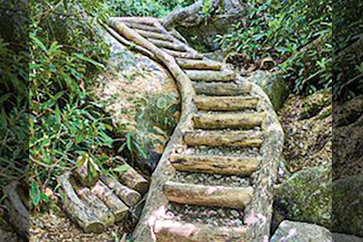 Work has already begun on the Ramsey Cascades trail. Donated photo