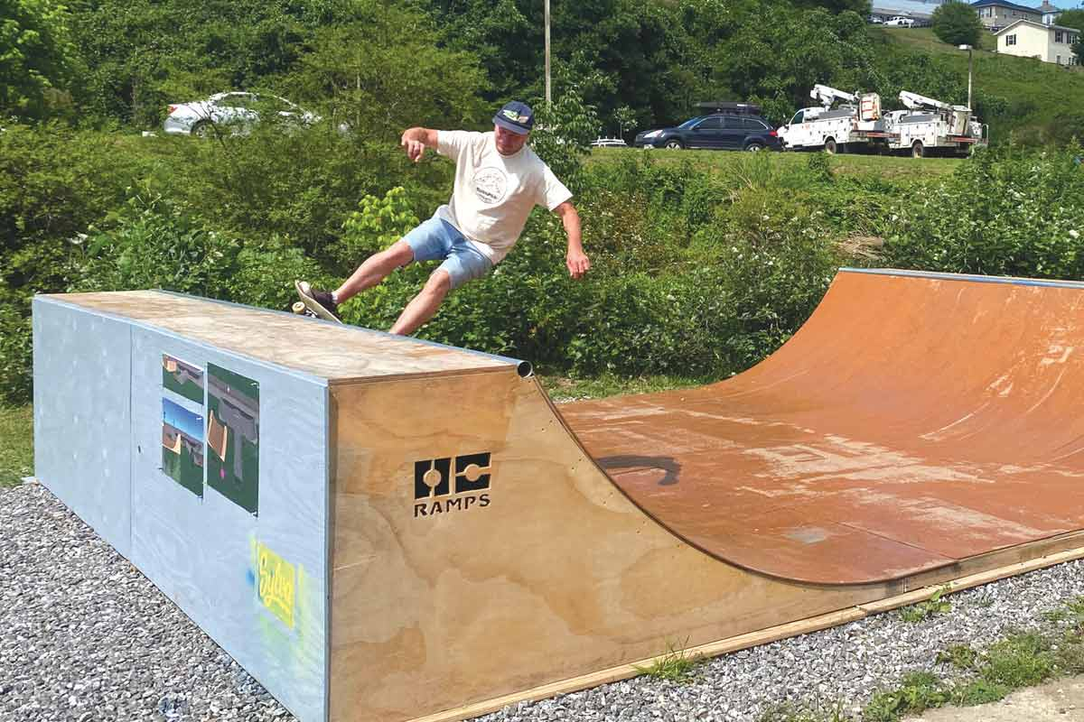 The temporary half-pipe is no longer there for skaters to use. Hannah McLeod photo