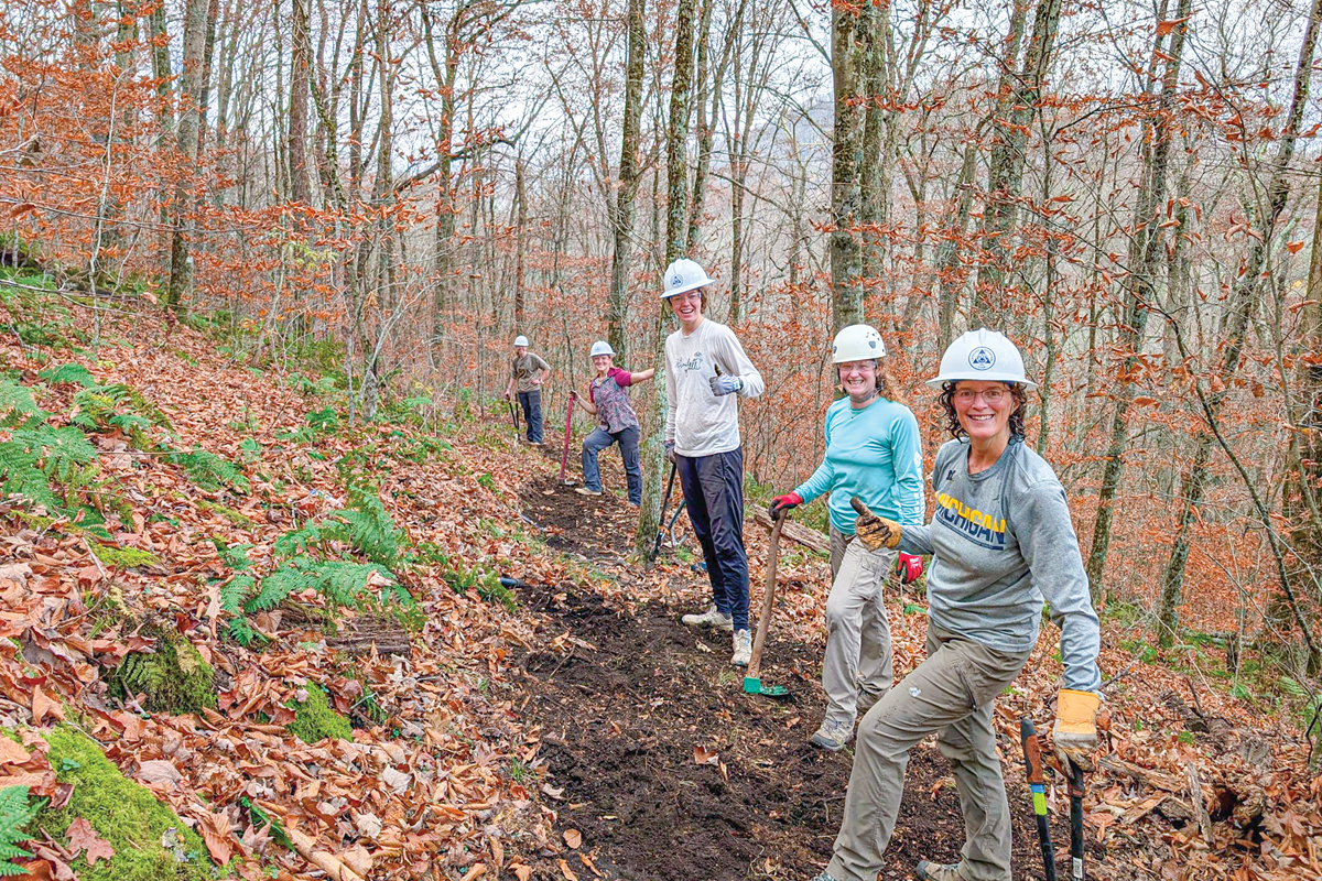 Volunteers will assist with trail and community restoration efforts. Donated photo