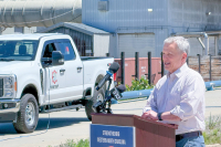 Gov. Stein visits future site of Canton’s wastewater treatment plant