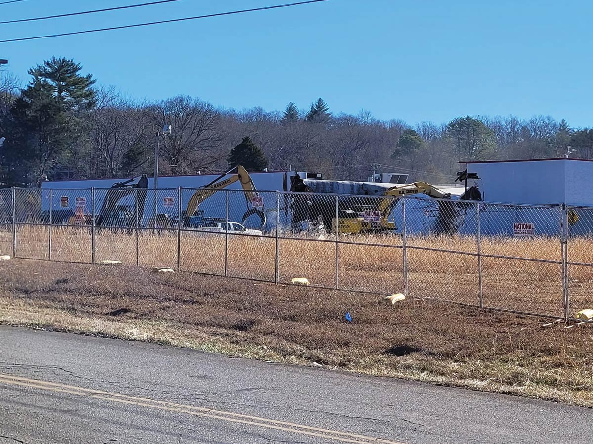 The former Walmart at Holly Springs Plaza is being demolished to make way for a new Ingle’s. Donated photo