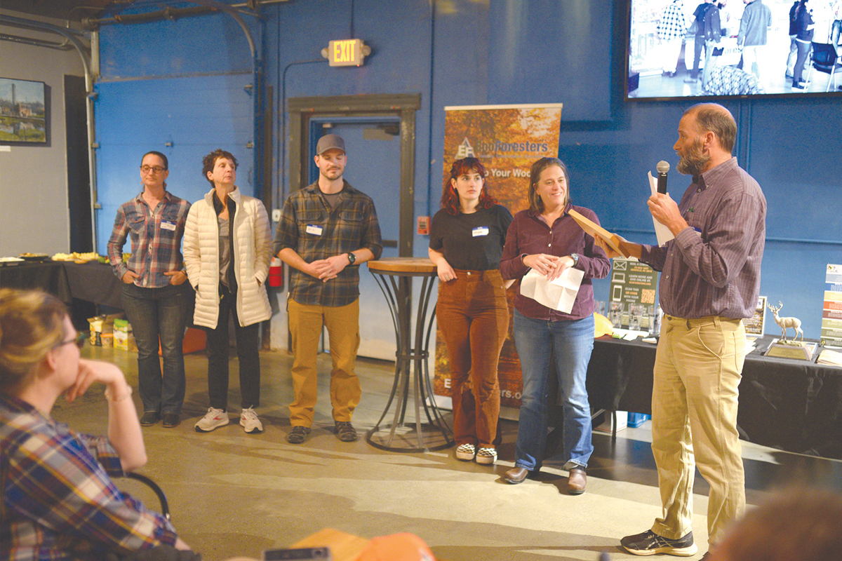 Bent Creek staff receive their award. EcoForesters photo