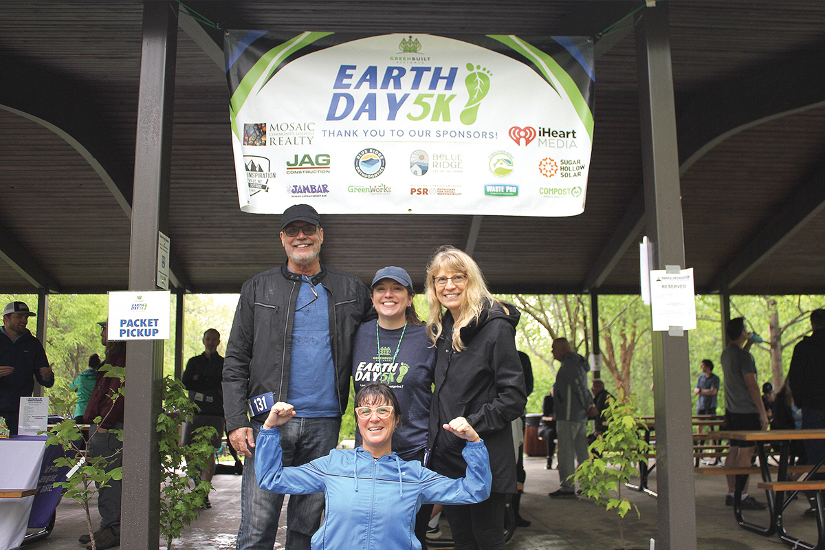 The Earth Day 5K and 1 Mile Fun Run start and finish in the same location at The Outpost venue located right by Carrier Park in Asheville. Donated photo