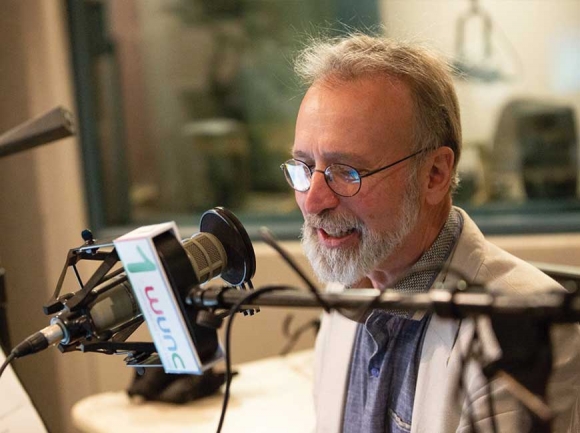 Frank Stasio at the WUNC studios. Ben McKeown photo