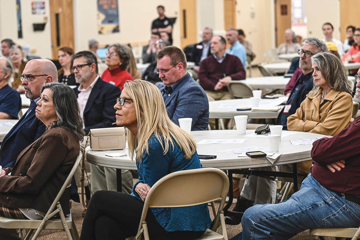 Broadband executives and local elected officials were among attendees at the town hall. Bob Scott photo