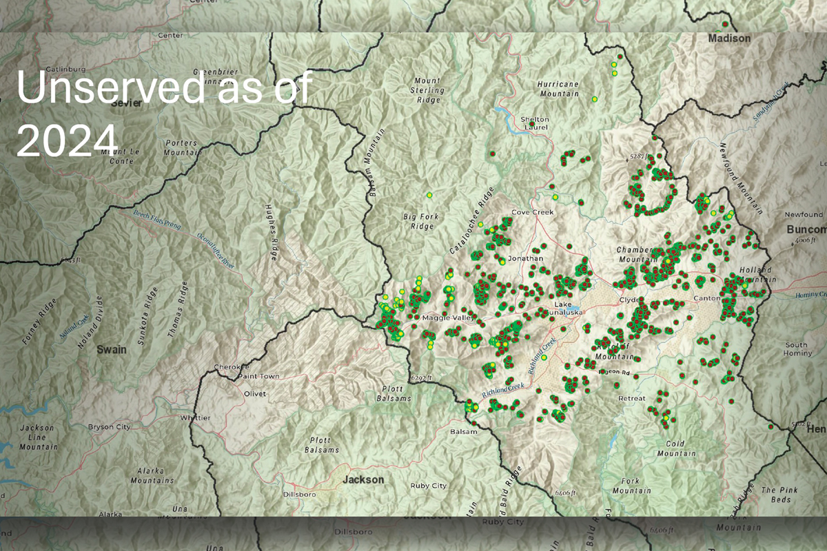 A milieu of state and federal programs has drastically reduced the number of Haywood County locations without access to reliable, affordable broadband service.