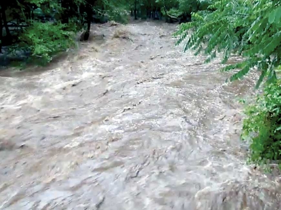 The Little River rips through the Elkmont area following heavy rains last week. Donated photo