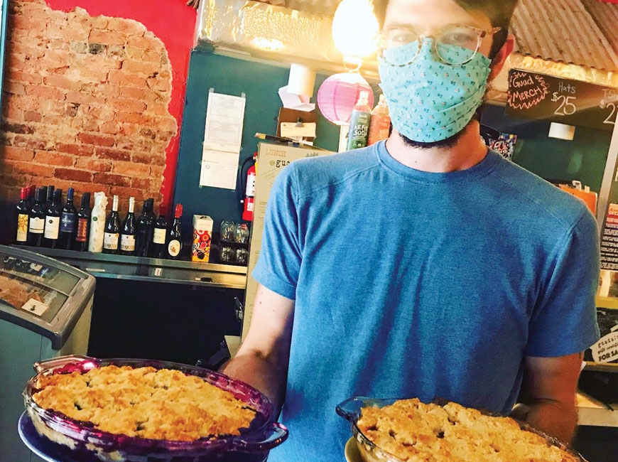 A worker at Guadalupe Cafe in Sylva serves up dessert. Jackson TDA photo