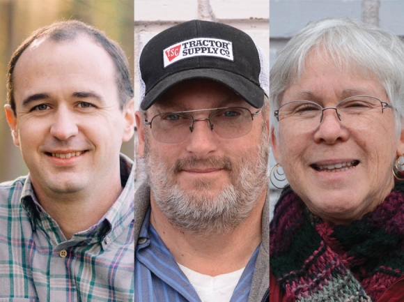 Left to right: Cody Lewis, Brad Stillwell and Susan Bogardus.