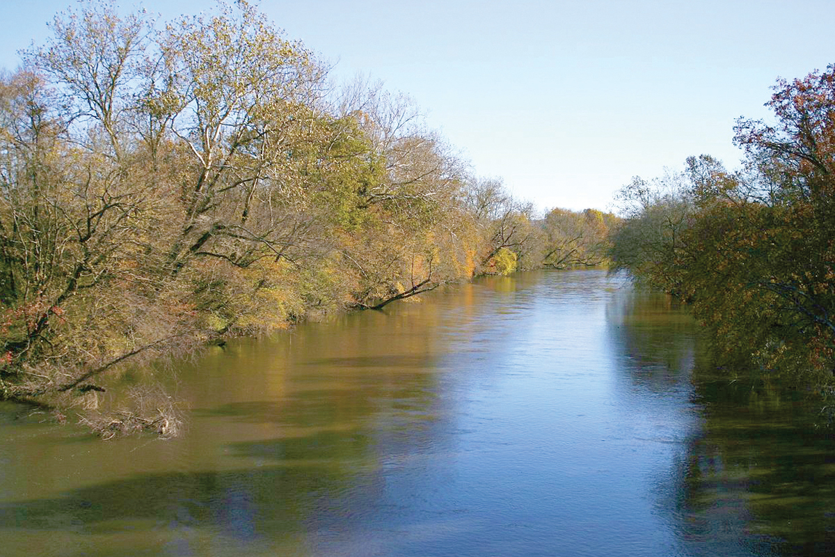The French Broad River flows north into Tennessee. File photo