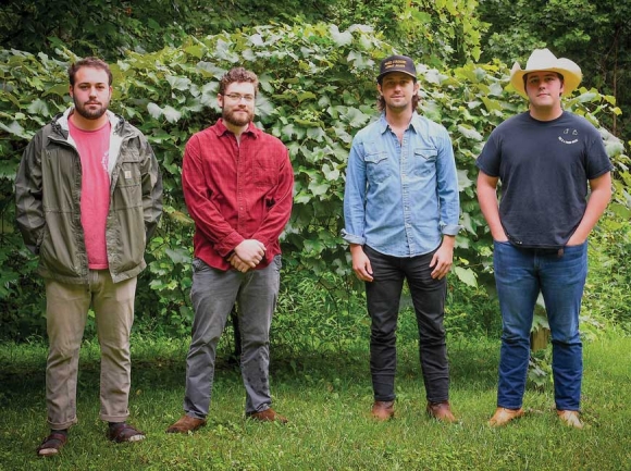 The Brothers Gillespie (from left) are Davis Gillespie, Max Pollifrone, Aaron Gillespie and Clay Gillespie.