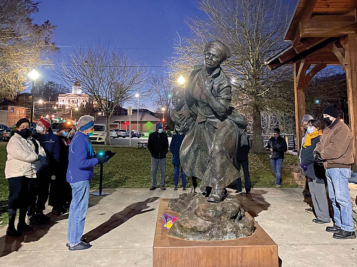 Harriet Tubman statue moves on