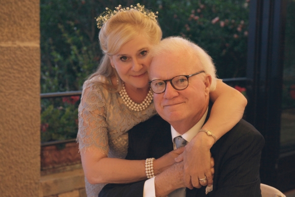 Kathie and Burt Carnahan at their daughter&#039;s wedding in 2018.