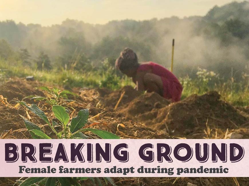 Female farmers survive a challenging year