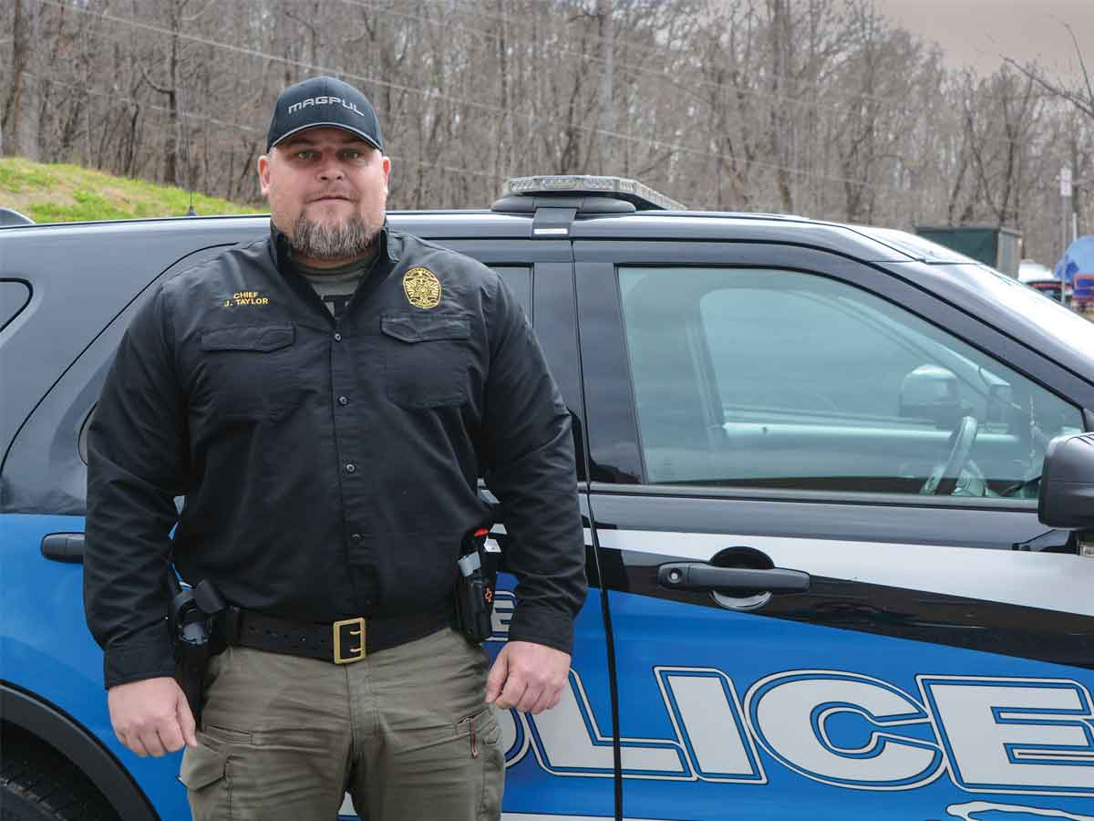 Josh Taylor has served as chief of the Cherokee Indian Police Department since July 2021. Holly Kays photo