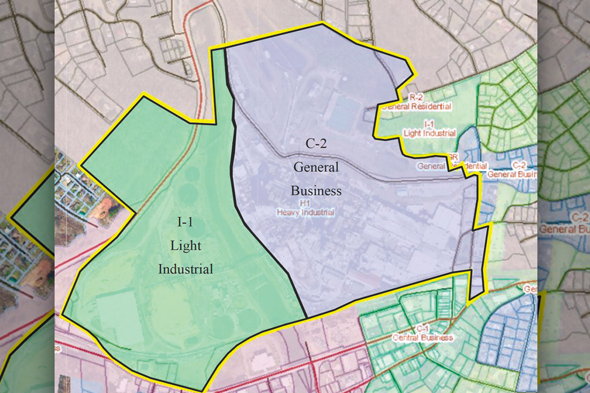 New zoning classifications have changed permitted uses on the 185-acre mill parcel in Canton. Town of Canton photo