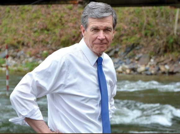 N.C. Gov. Roy Cooper spent some time last week getting to know WNC. Cory Vaillancourt photo