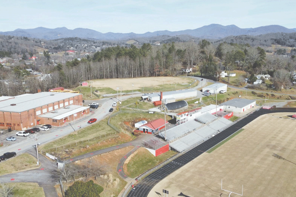 Plans for the new Franklin High School have been designed on the same site as the school currently stands. LS3P photo