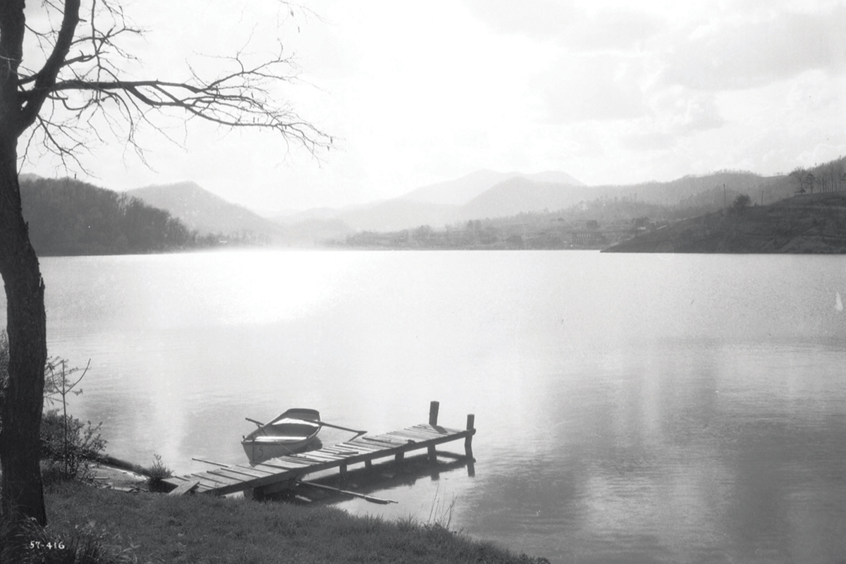 Lake Junaluska was one of many WNC landscapes captured by George Masa. George Masa Photo. Courtesy of E. M. Ball Photographic Collection, D.H. Ramsey Library, Special Collections, University of North Carolina - Asheville.