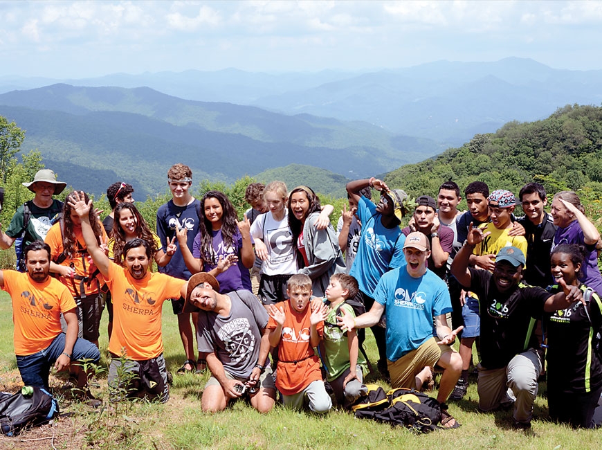 Volunteers wrap up a pre-pandemic gardening project at Oconaluftee Visitor Center near Cherokee. NPS photo 