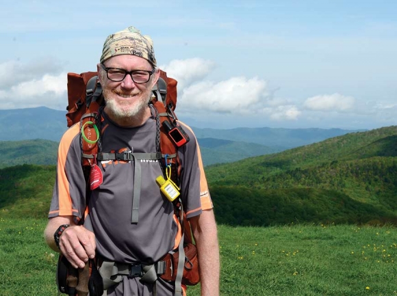 John “Trigger” Dupras takes in the view from Max Patch. Holly Kays photo