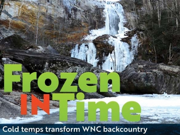 Deep freeze: Frozen waterfalls offer rare winter spectacle