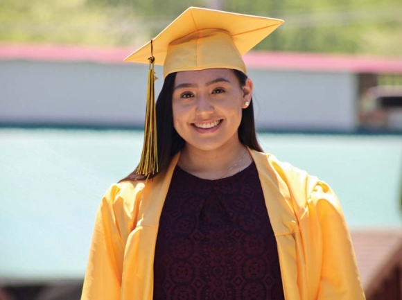 Raylen Bark, who will graduate May 28 as valedictorian of Cherokee High School, plans to major in anthropology at Dartmouth College this fall. Cherokee High School photo