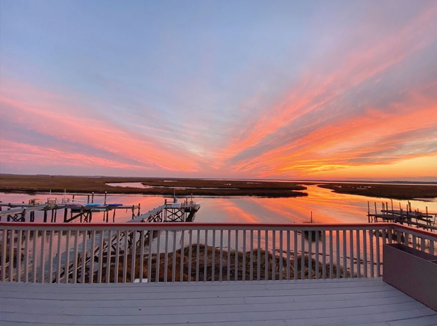 Over the past year, watching sunsets from the window of their New Jersey house was often the best part of the day for Lynn Jones and her husband, especially during the winter. Donated photo