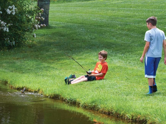A young angler learns to fish during a Jackson County Parks and Recreation event. Donated photo
