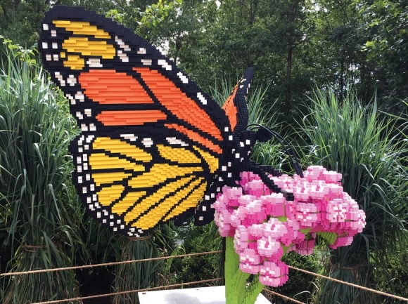 LEGOs in the garden