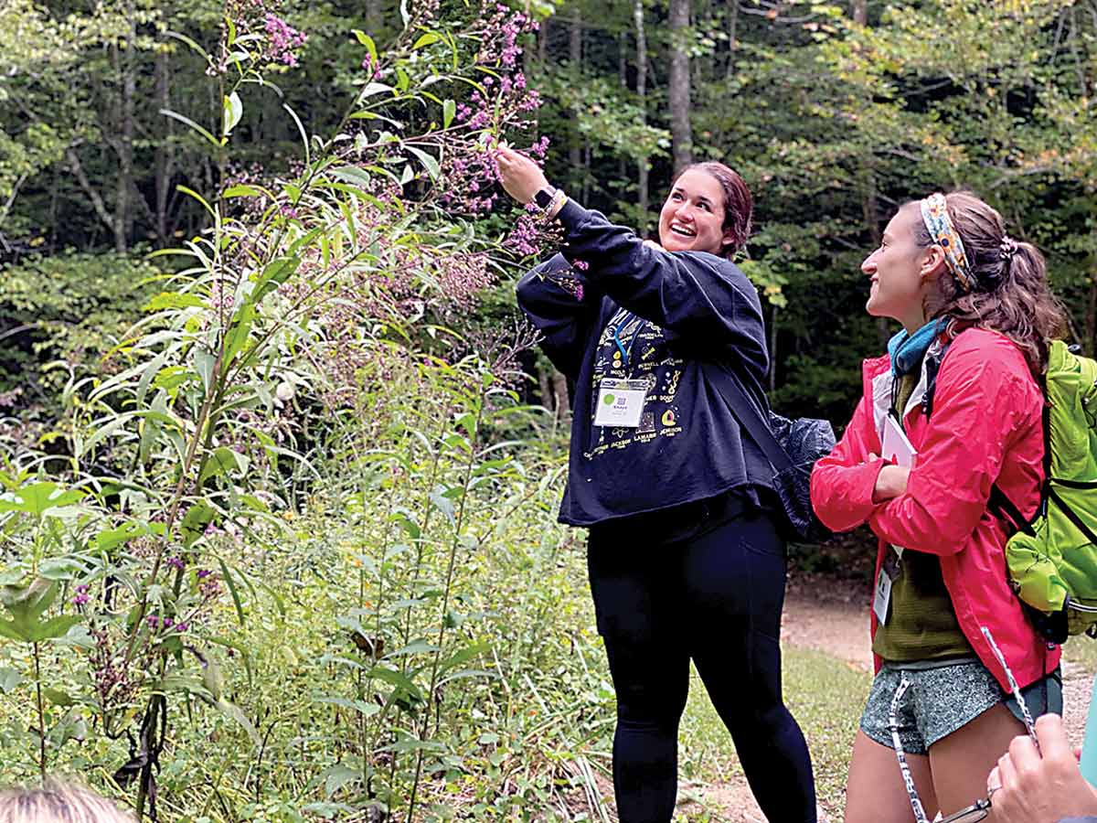 Participants explore the outdoors during Teacher Escape Week. John DiDiego photo