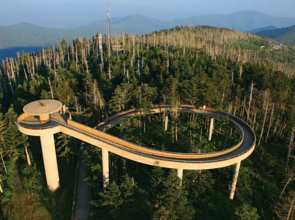 The road leading to Clingmans Dome in the Great Smoky Mountains National Park has deferred maintenance needs of $3.4 million. 