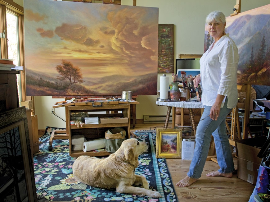 Waynesville painter Jo Ridge Kelley.