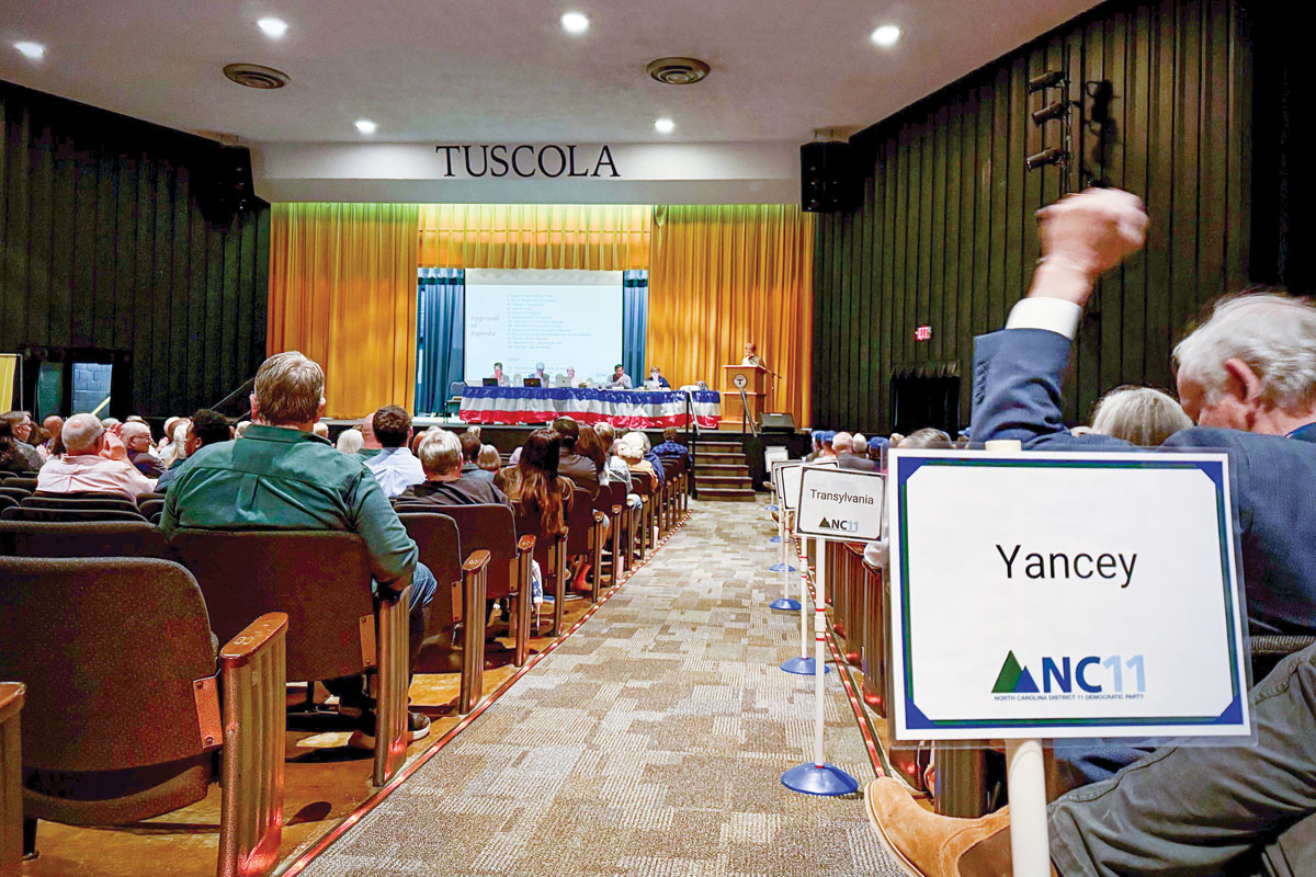 Democrats from across Western North Carolina traveled to Haywood County for the 11th Congressional District convention on May 10. Cory Vaillancourt photo