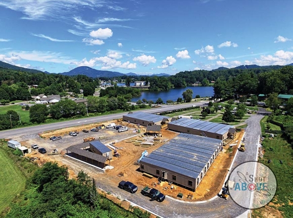 Shining Rock Classical Academy has contracted with a broker as it projects to eventually outgrow its current campus composed of modular units. A Shot Above of WNC photo