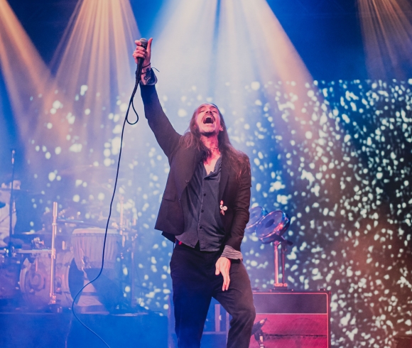 Brandon Boyd, lead singer of Incubus, onstage in Asheville.