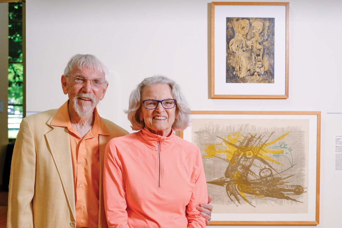 William Banks Hinshaw and Robin Markle Hinshaw donated 18 works of art and money to go toward the conservation of those works. 