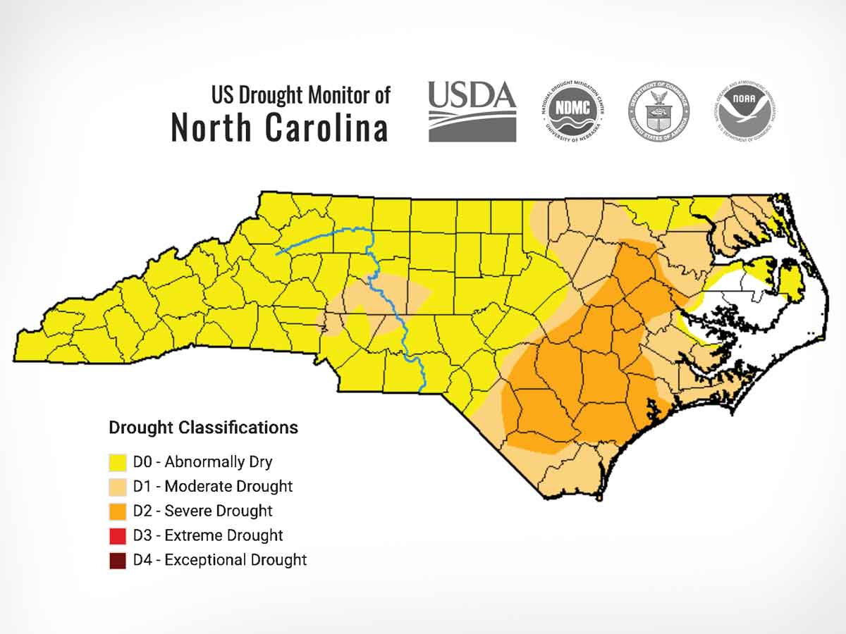 The U.S. Drought Monitor releases new drought maps each Thursday. USDM map