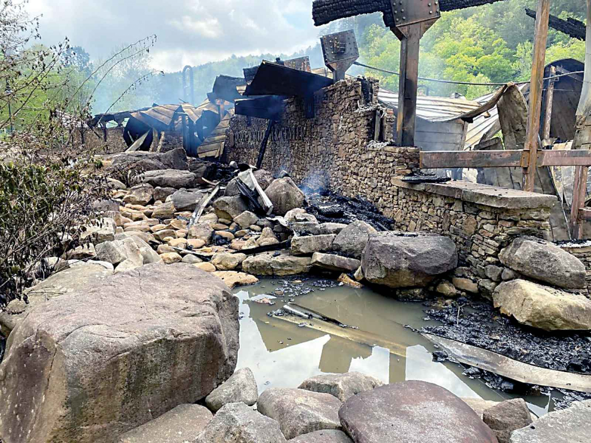 The Ocoee Whitewater Center was deemed a complete loss following a fire April 26. USFS photo