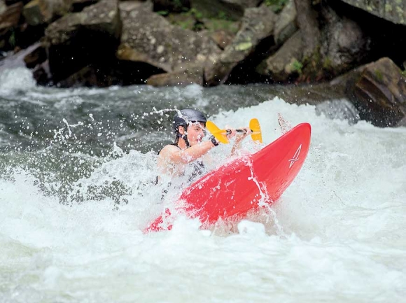 Paddle sports available to the WCU community range from mild to wild, with placid lakes to serious whitewater close by. WCU photo